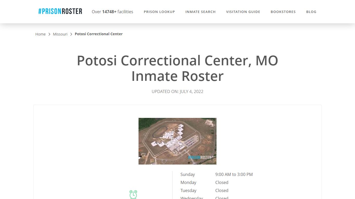 Potosi Correctional Center, MO Inmate Roster - Prisonroster